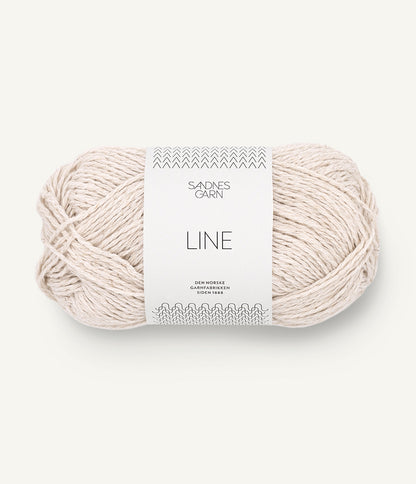 Line cotton-linen-viscose mix yarn