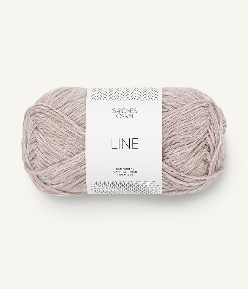 Line cotton-linen-viscose mix yarn