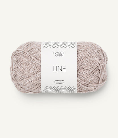 Line cotton-linen-viscose mix yarn