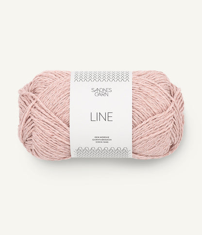 Line cotton-linen-viscose mix yarn