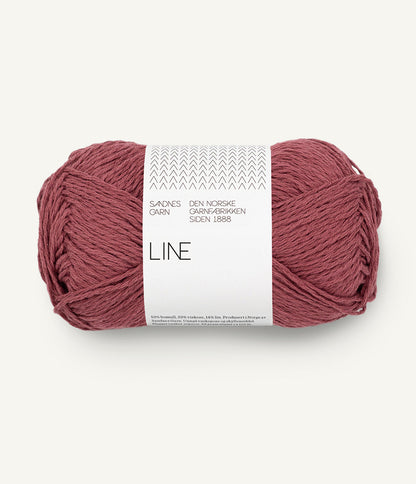 Line cotton-linen-viscose mix yarn