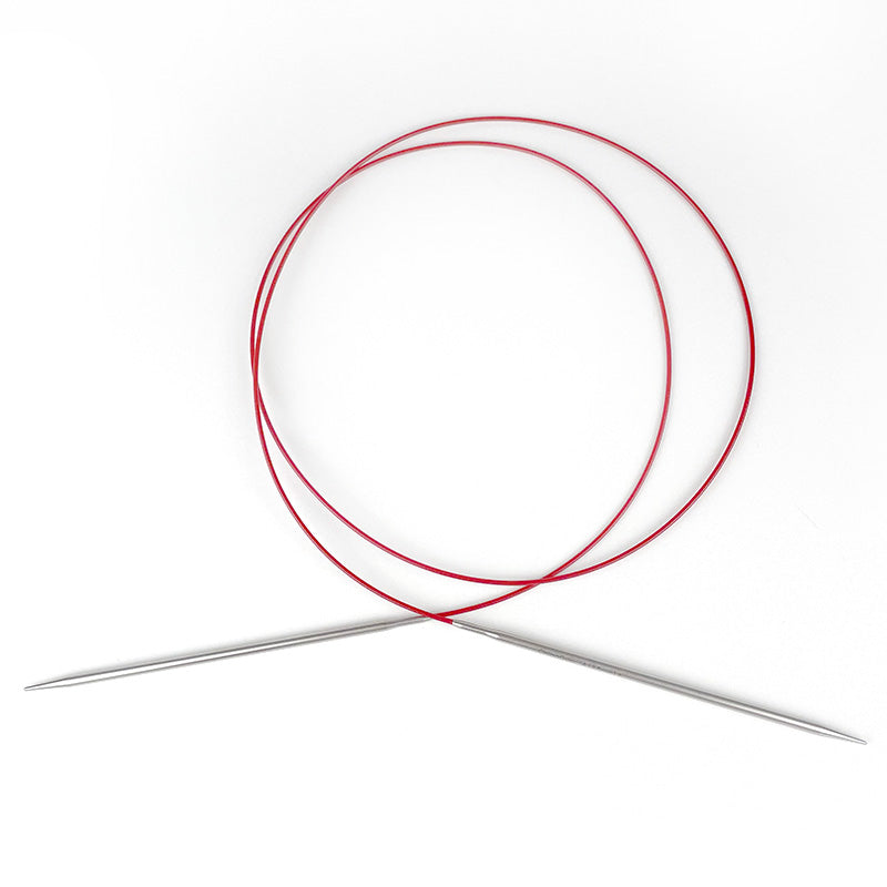 Red Lace - circular needles