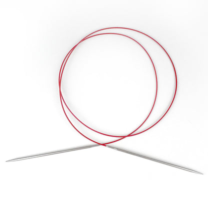 Red Lace - circular needles