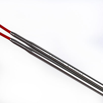 Red Lace - circular needles