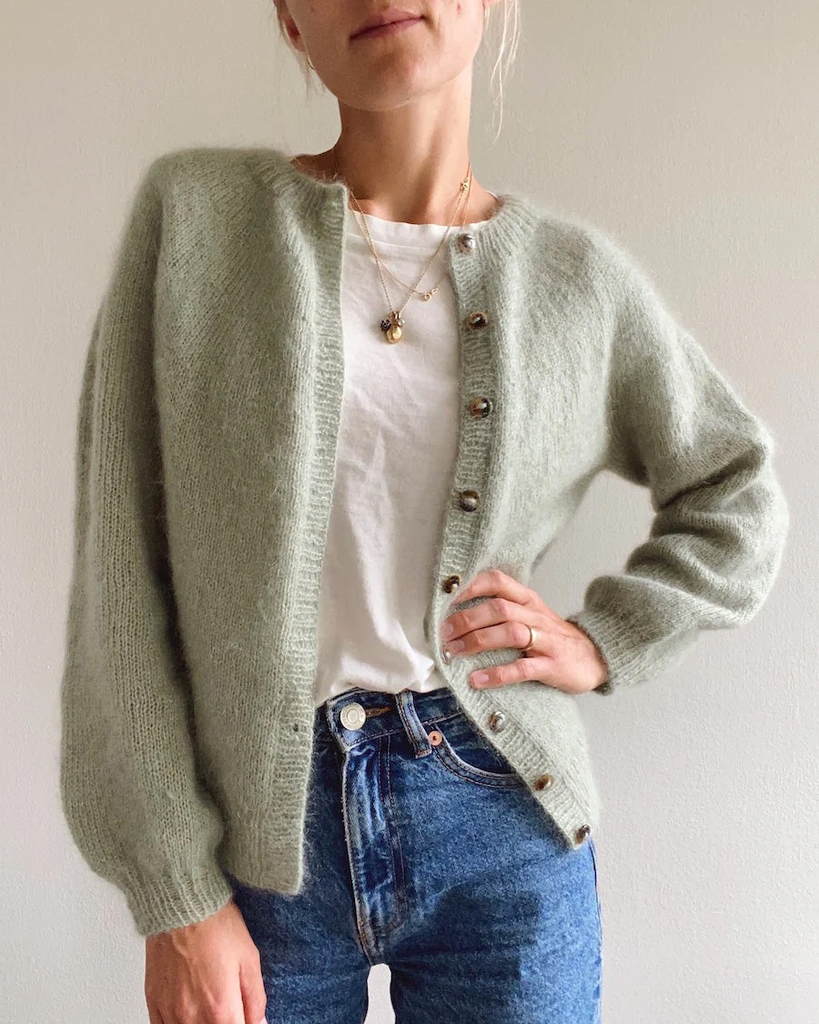 Novice Cardigan, mohair edition