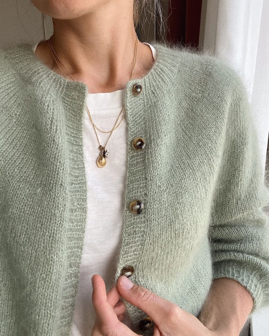 Novice Cardigan, mohair edition