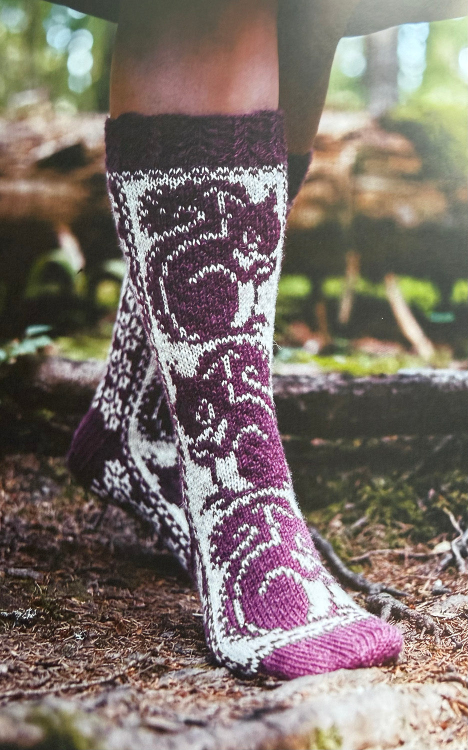 Nordic Animal Socks -pattern book