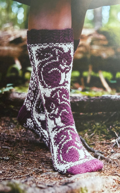 Nordic Animal Socks -pattern book