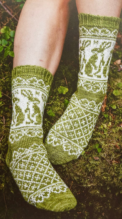 Nordic Animal Socks -pattern book