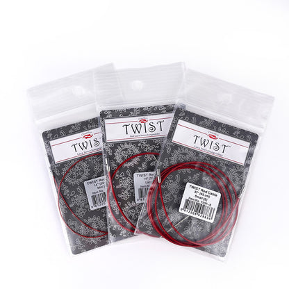 Twist Red - interchangeable cable for circular needles